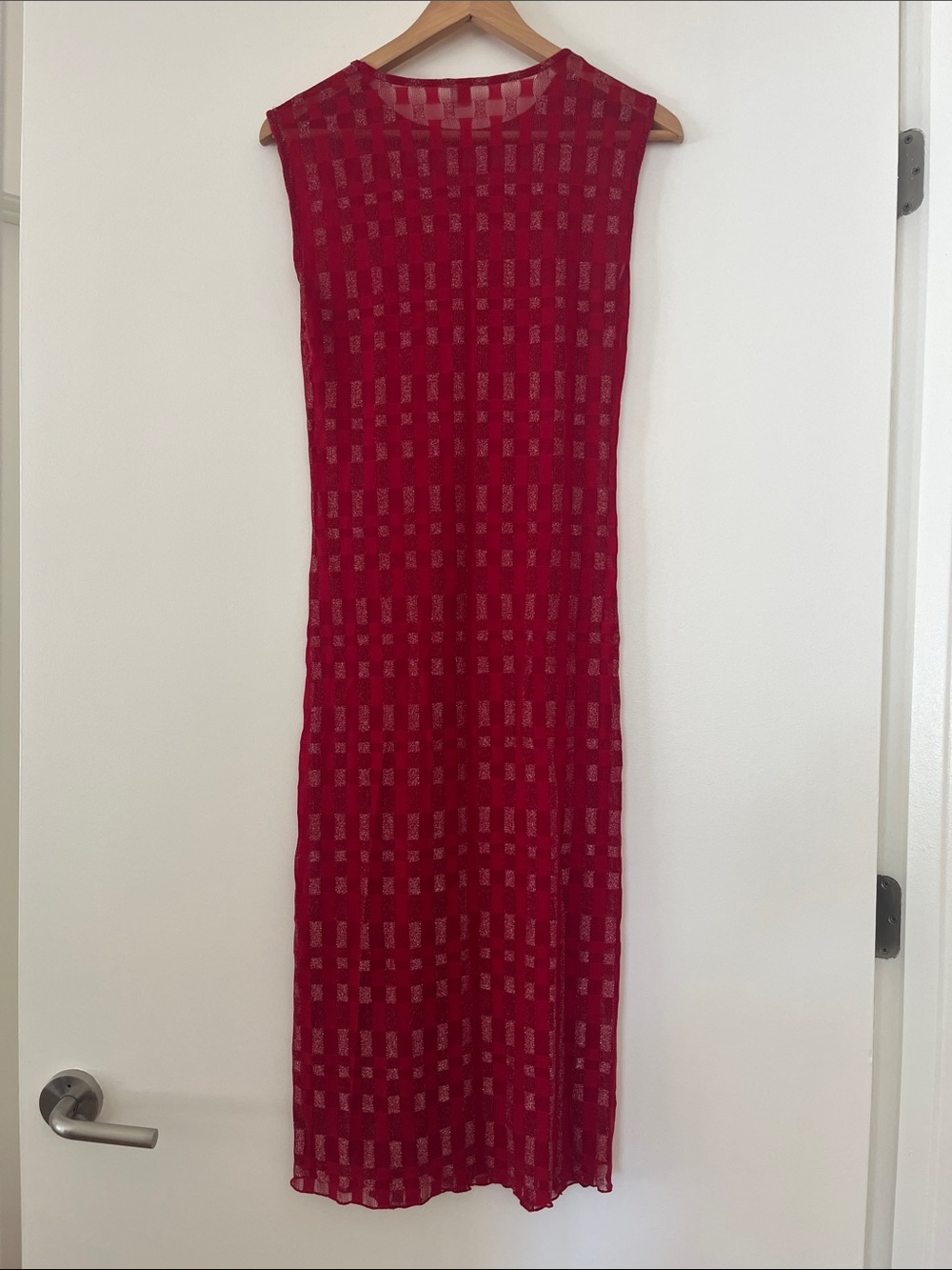 Lisa Says Gay/ Second Skin x Find Me Now red metallic mesh dress - Picture 5 of 5